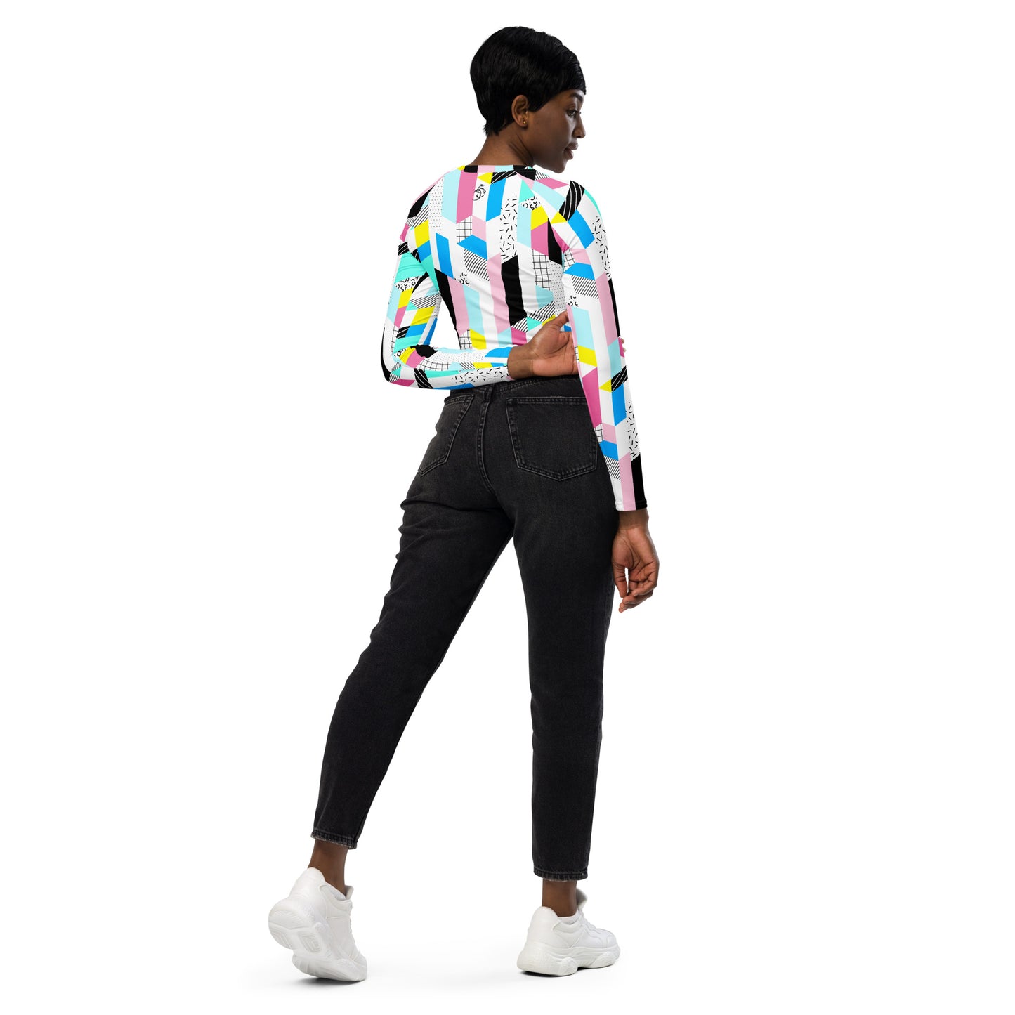 Uberlandia long-sleeve crop top