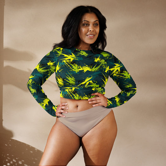 Ostrava long-sleeve crop top