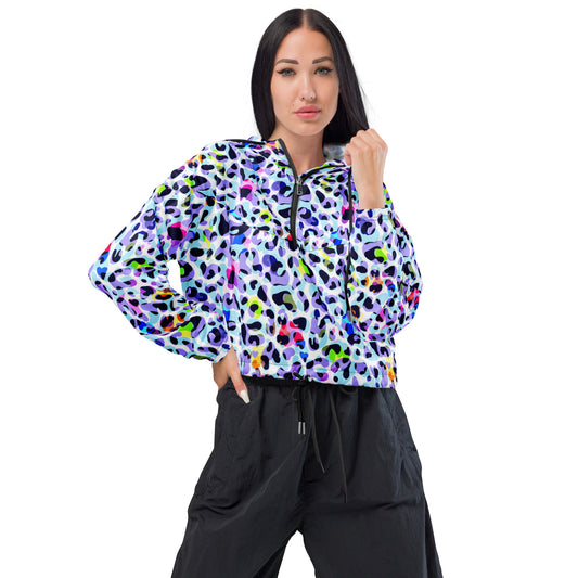 Women’s Wild Neon cropped windbreaker