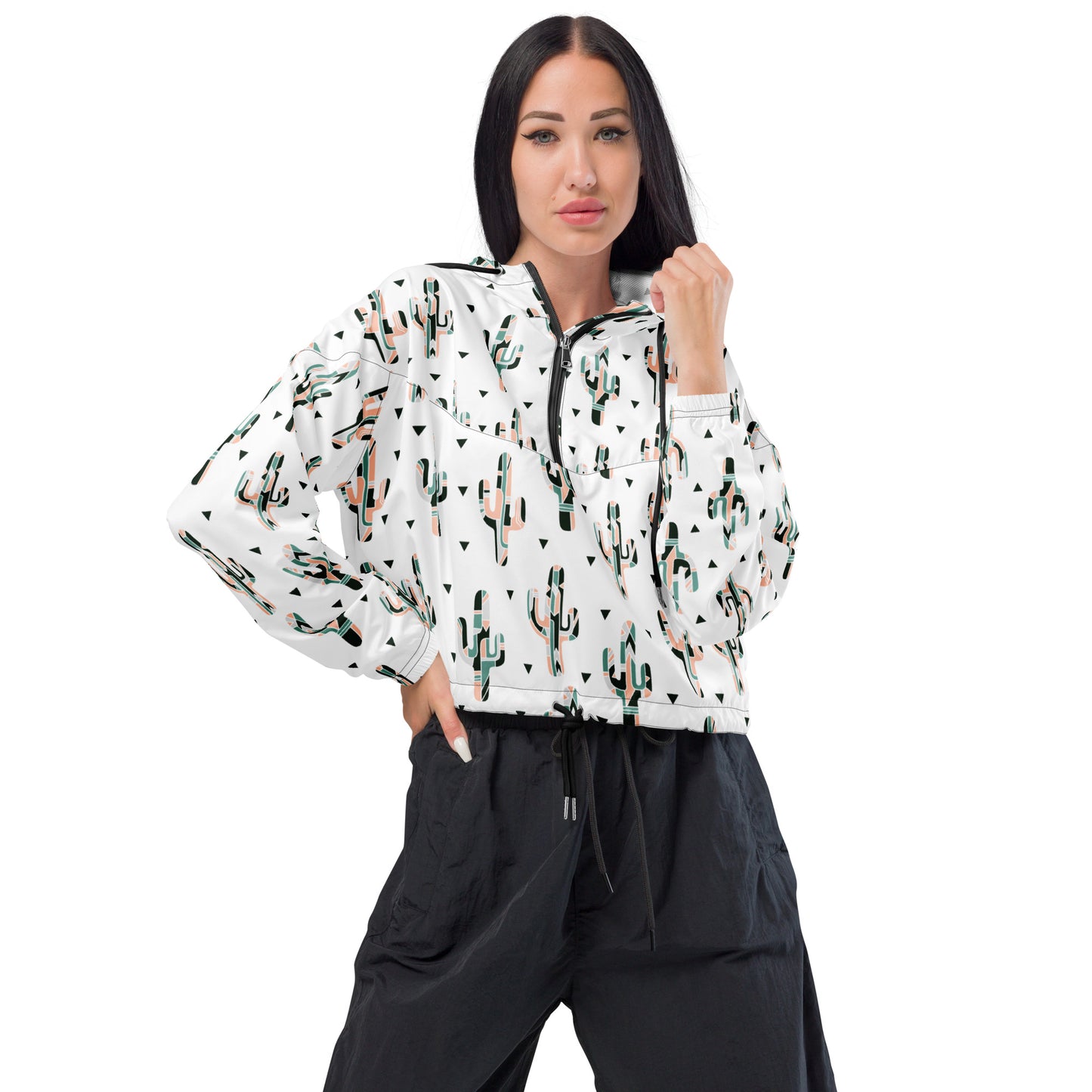 Savannah cropped windbreaker