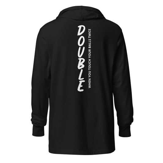 DOUBLE Hooded long-sleeve tee