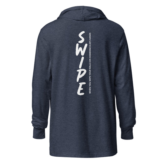 SWIPE Hooded long-sleeve tee
