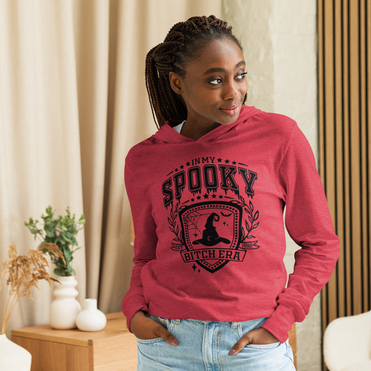 Spooky Hooded long-sleeve tee