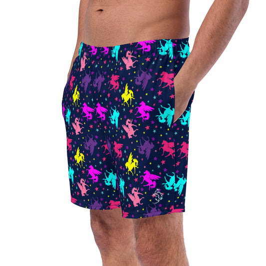 Unicorn swim trunks
